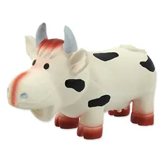 Dog Fantasy Toy Latex Cow With Sound žaislas šuniui su pypsiuku, 18 cm