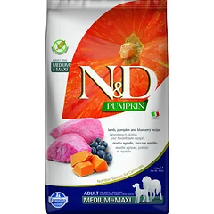N&D Pumpkin Lamb&Blueberry Adult Medium/Maxi 12 kg