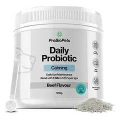 PROBIOPETS Calming Aid  probiotikai šunims, emocinei savijautai ir nusiraminimui, 100 g