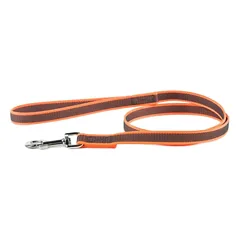 Julius-K9 Color & Gray Super-Grip Pavadėlis šunims su rankena 20 mm x 2 m (oranžinis)
