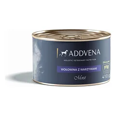 ADDVENA Jautienos ir daržovių drėgnas maistas 410g