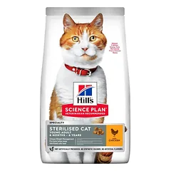 Hills Science Plan Sterilised Cat Young Adult ėdalas katėms su vištiena