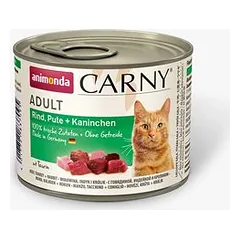 Animonda Cat konservai Carny Adult 6 x 200 g drėgnas maistas katėms — 2 nuotrauka