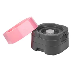 Pet Weighter Pet Bowl Complete Baby - pakelta šuns dubenėlis su sunkiu pagrindu, Różowa / M — 2 nuotrauka