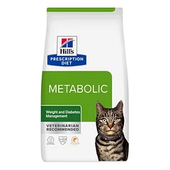 Hill's Prescription Diet Metabolic svorio ir diabeto kontrolė su lašiša, sausas maistas katėms, 3 - 4,9 kg — 2 nuotrauka