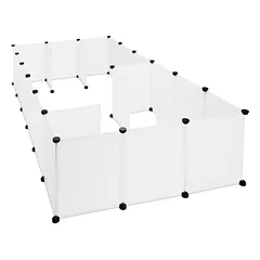Maniežas graužikams 92x110x110cm., baltos/juodos spalvos — 3 nuotrauka