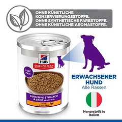Hill's Science Plan Adult Dog Sensitive Stomach & Skin drėgnas maistas šunims — 4 nuotrauka