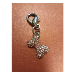 Piekariņš BONE - PINK 2x1,6cm CZECH CRYSTAL-ROSE