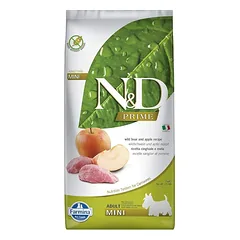 FARMINA N&D PRIME - Wild Boar&Apple ADULT MINI sausas maistas šunims