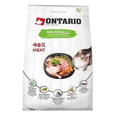 Ontario visavertis pašaras suaugusioms katėms Cat Hairball, 2 kg — 3 nuotrauka