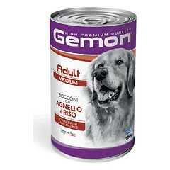 Gemon medium adult  konservuotas pašaras su ėriena ir ryžiais 1250g