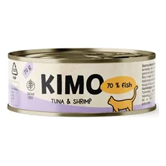 Kimo Cat Tuna & Shrimp 70 g parduotuvėje alphazoo.lt