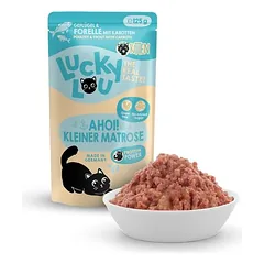 Lucky Lou Kitten drėgnas maistas kačiukams 16 x 125 g — 2 nuotrauka