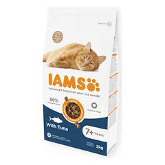IAMS sausas maistas seniorėms katėms su tunu, 3 kg