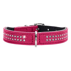 HUNTER antkaklis šunims Diamond Petit, Dydis: S, Spalva: raudona/juoda, Kaklo apimtis: 35 - 39 cm, Plotis: 2,6 cm — 2 nuotrauka