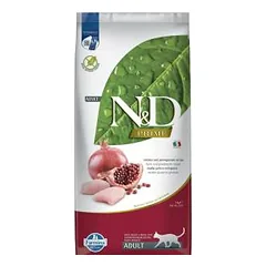 Farmina N&D Prime Cat Grain Free Chicken & Pomegranate sausas maistas suaugusioms katėms, 10 kg