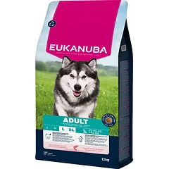 EUKANUBA Adult Large Breeds Salmon Barlej 12 kg sausa maistas dideliems šunims, turintis lašišos ir miežių
