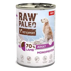 RAW PALEO Monoprotein Lamb Adult 400g aviena, šlapias maistas šunims
