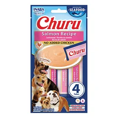 INABA Dog Churu (žuvies pagrindo) lašiša 4x14g (56g)