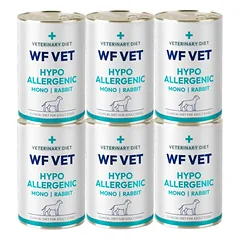 WF VET Hypoallergenic Rabbit šunims, 6x400 g
