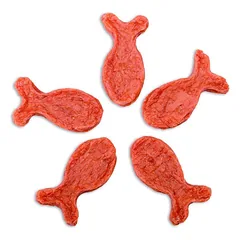 Wanpy Salmon Fish Shape Bites skanėstai šunims, žuvytės formos kąsneliai su lašiša, 100 g — 2 nuotrauka