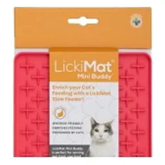 Laižymo kilimėlis LickiMat Cat Buddy Tuff, raudonas