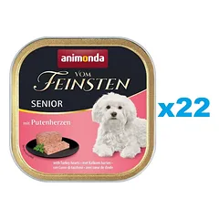 ANIMONDA vom Feinsten Senior Kalakutų širdys 22x150g