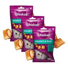 WHISKAS Energy and Vitality 3x45g skanėstas katėms, su vištiena