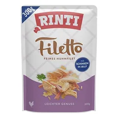 Rinti Filetto Leichter genuss ekonominė pakuotė, drėgnas maistas šunims 24 x 300 g