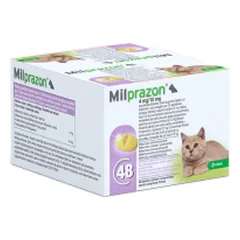 Milprazon tabletės nuo kirminų mažoms katėms ir kačiukams nuo 0,5 kg, 1 tabl.