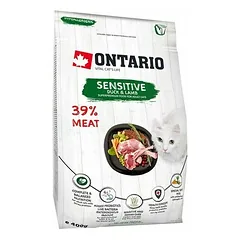 Ontario Cat Adult Sensitive / Derma Duck & Lamb 400 g