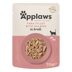 APPLAWS Cat Adult Pouch Tuna with Salmon filet sušių tuno su lašiša sultinyje 70 g