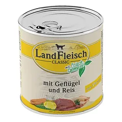Landfleisch konservai šunims, paukštiena+ryžiai, 800g