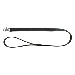 TRIXIE Rustic rieb. odos pavadys Heartbeat, M-L 1m/20mm, juodas