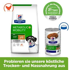 Hill's Prescription Diet Metabolic + Mobility svorio kontrolė Mini, sausas maistas šunims, 5 - 9,9 kg — 4 nuotrauka