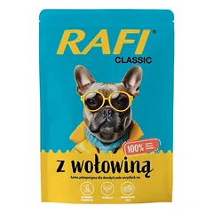 RAFI Classic jautienos drėgnas ėdalas šunims 400g nuotrauka