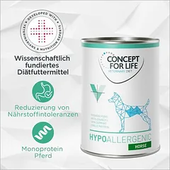 Concept for Life Veterinary Diet Hypoallergenic Pferd Hundefutter