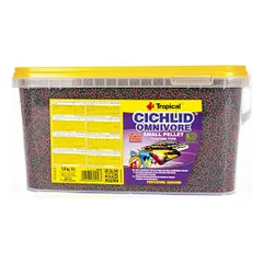 Tropical Cichlid Omnivore Small Pellet visavertis pašaras žuvims 5 l (1,8 kg)