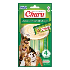 Churu kreminis skanėstas šunims su vištiena ir daržovėmis, 4 vnt.
