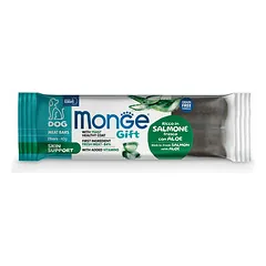 Monge Dog Gift Meat Bars Skin Support Rich in Fresh Salmon with Aloe 40 g