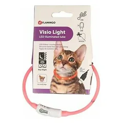 Flamingo LED cat collar VISIO roza 35cm — 1 nuotrauka
