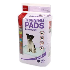 Dog Fantasy Training Pads Lavender sugeriantys padėkliukai šuniukams ir suaugusiems šunims, 55,8×55,8 cm, 50 vnt.