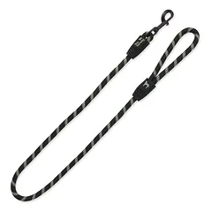 Dog Fantasy Leash Provaz L Black virvinis pavadėlis dideliems šunims, 1,3×120 cm
