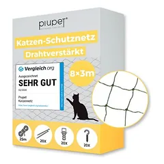 PiuPet® tinklas katėms I sustiprintas viela I tvirtinimo rinkinys įskaitant — 5 nuotrauka
