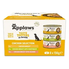 Applaws Taste Toppers drėgnas maistas šunims, ekonominė pakuotė 16 x 156 g