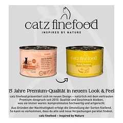 catz finefood 6 x 200 g, drėgnas maistas katėms — 2 nuotrauka