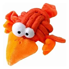 Žaislas šuniui – Coockoo Bobble – linksmas oranžinis paukštis, 8.5 cm — 2 nuotrauka
