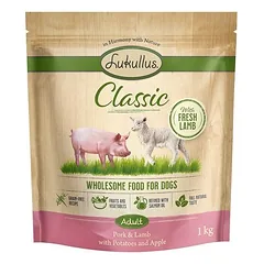 Lukullus Classic su kiauliena ir ėriena, sausas maistas šunims, < 1,4 kg — 2 nuotrauka