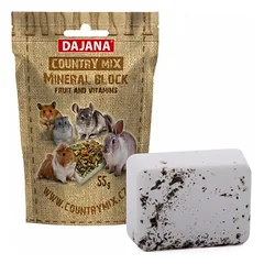 Kreida graužikams mineralinė su vaisiais ir vitaminais, Country Mix, 55 g