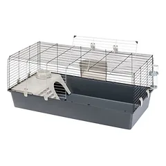 Ferplast narvas smulkiems gyvūnams Rabbit 120, pilka: L 118 x B 58,5 x H 51,5 cm — 2 nuotrauka